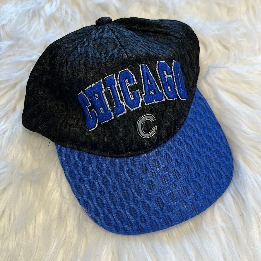 Chicago Cups Blue Black mesh Ballcap